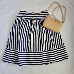 NWT Mauve Striped Petticoat Skirt Size M Anthro